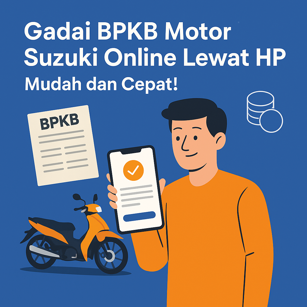 Proses Pinjaman Dana Jaminan BPKB Motor Suzuki Kini Bisa Online