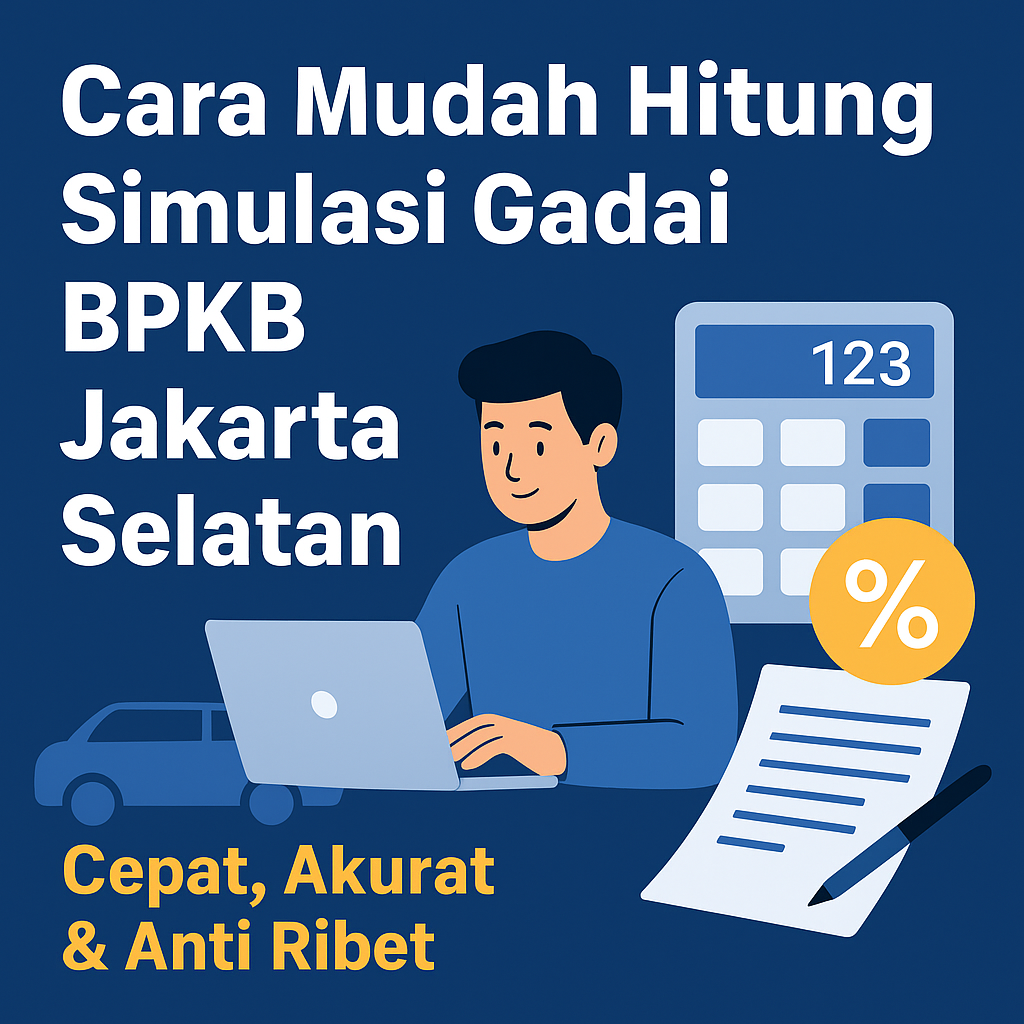Simulasi Pengajuan Pinjaman Dana Jaminan BPKB Jakarta Selatan Paling Cepat