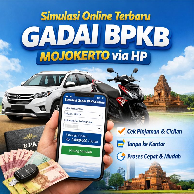 Update 2026! Simulasi Terbaru Pinjaman Dana Jaminan BPKB Mojokerto Online