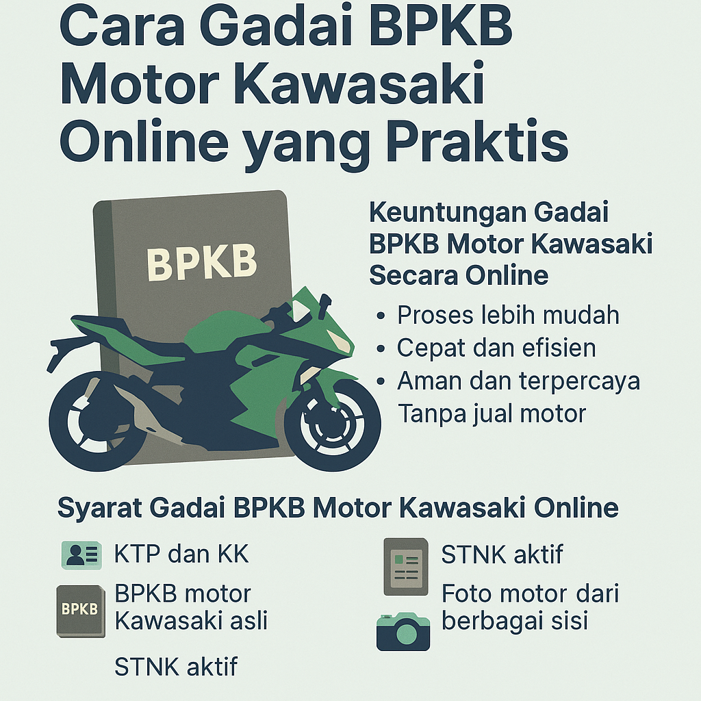 Ini Tips Pinjaman Dana Jaminan BPKB Motor Kawasaki Agar Cepat ACC