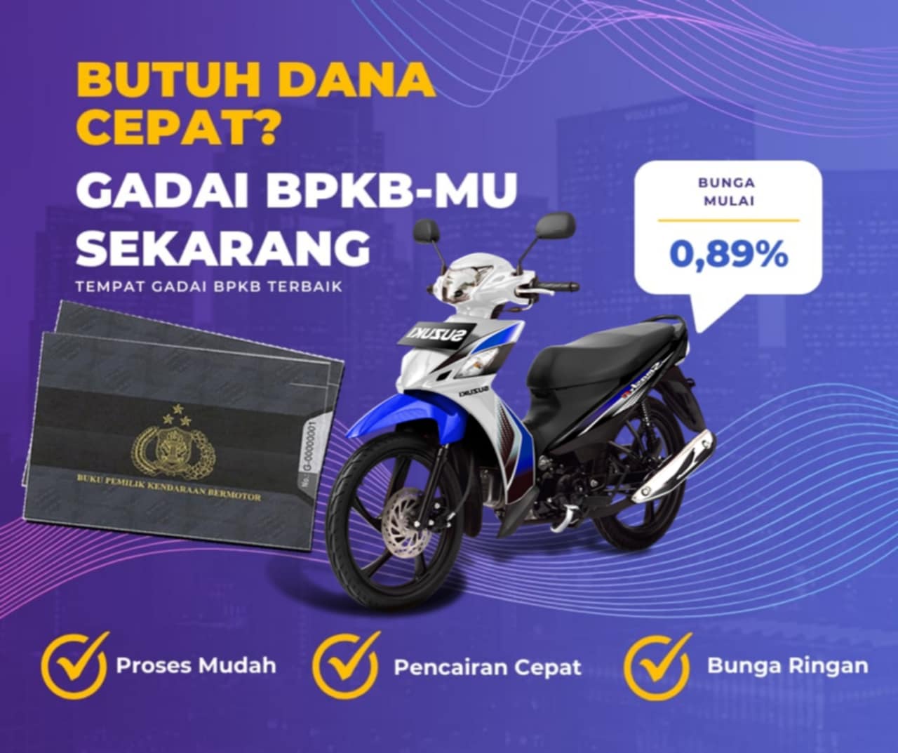 Pinjaman Dana Jaminan Bpkb Motor Suzuki Smashtitan 110 Cw Dapat Pinjaman Berapa? Seperti Ini Simulasinya