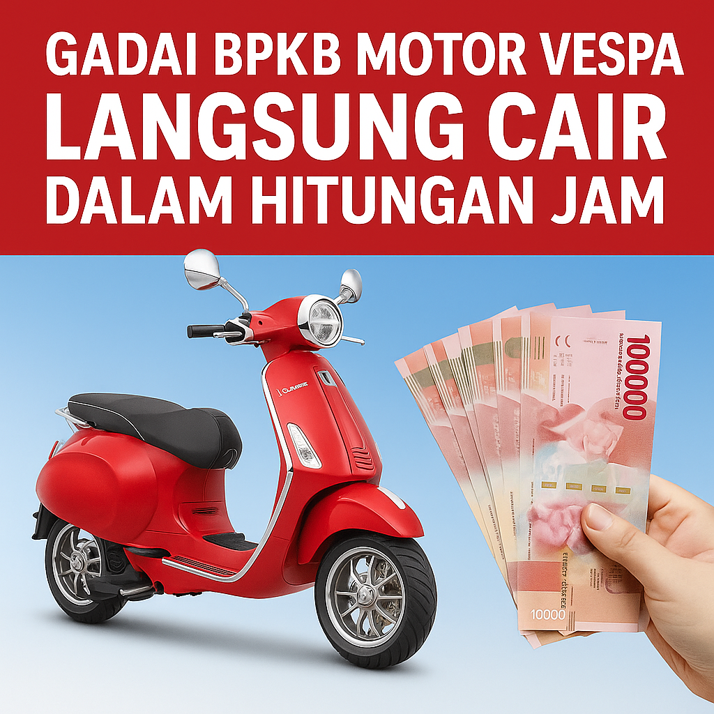 Estimasi Pinjaman dengan Jaminan BPKB Motor Vespa & Tabel Cicilan