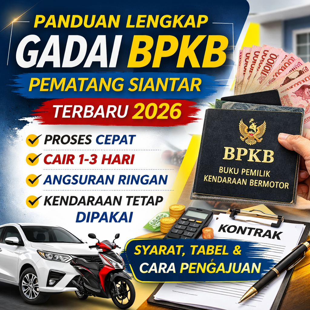 Syarat dan Tabel Pinjaman Dana Jaminan BPKB Pematang Siantar Terbaru 2026