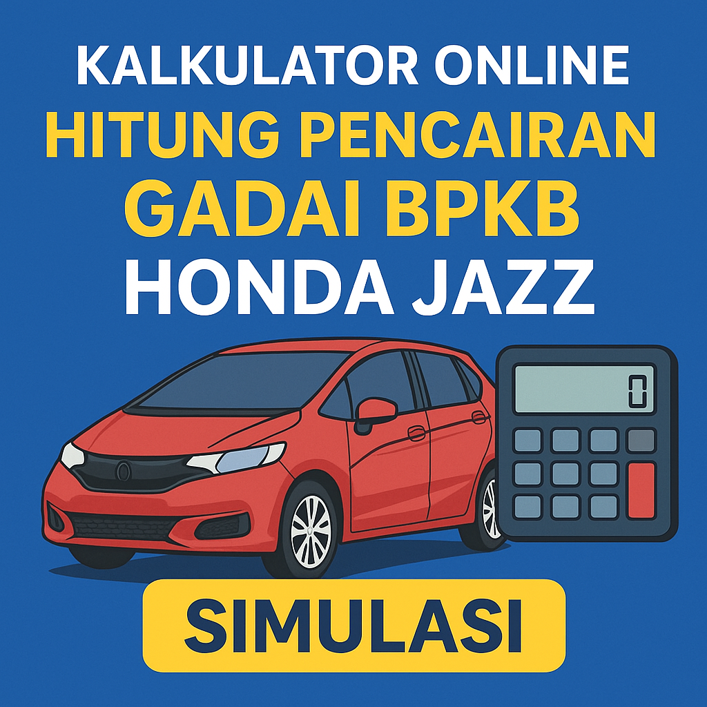 Cara Hitung Cepat Pencairan Pinjaman Dana Jaminan BPKB Honda Jazz Online
