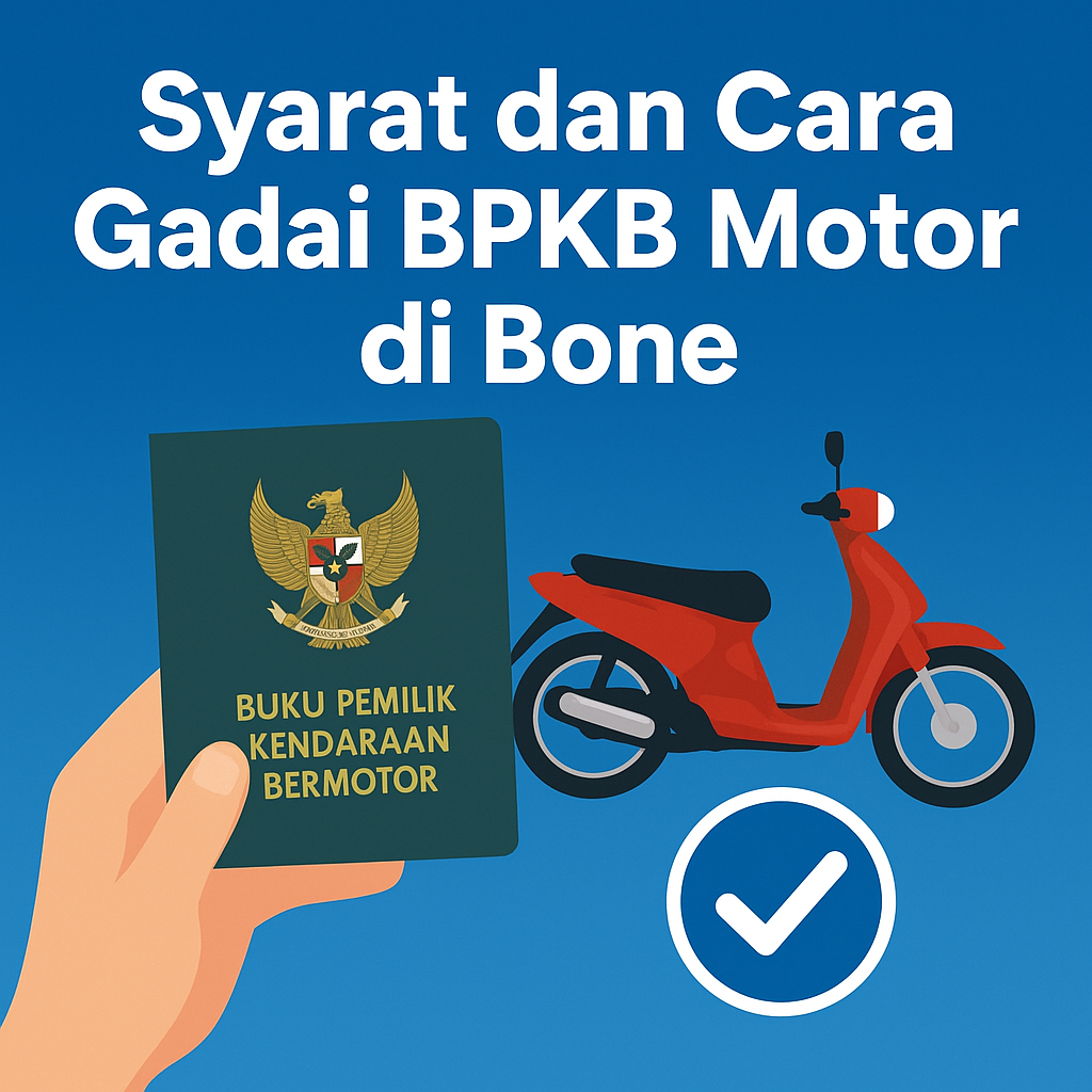Langkah Mudah Pinjaman Dana Jaminan BPKB Motor di Bone, Ketahui Dulu Syaratnya di Sini!