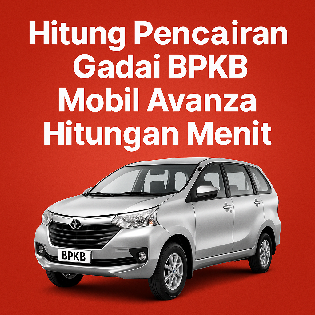 Hitung Dana Pinjaman Jaminan BPKB Mobil Avanza Terbaru