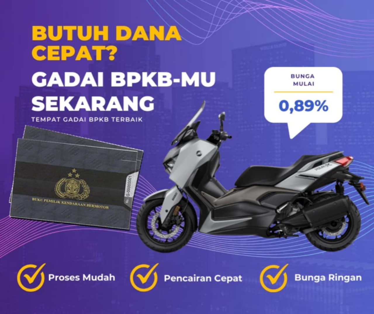 Pinjaman Dana Jaminan Bpkb Motor Yamaha Xmax 250 Dapat Pinjaman Berapa? Seperti Ini Simulainya