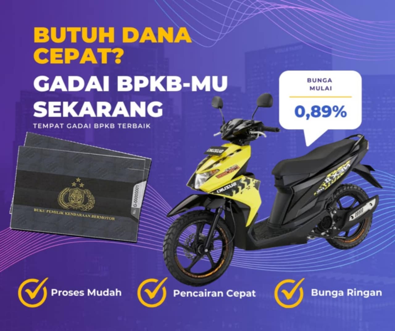 Pinjaman Dana Jaminan Bpkb Motor Suzuki Nex Twotone Dapat Pinjaman Berapa? Seperti Ini Simulasinya