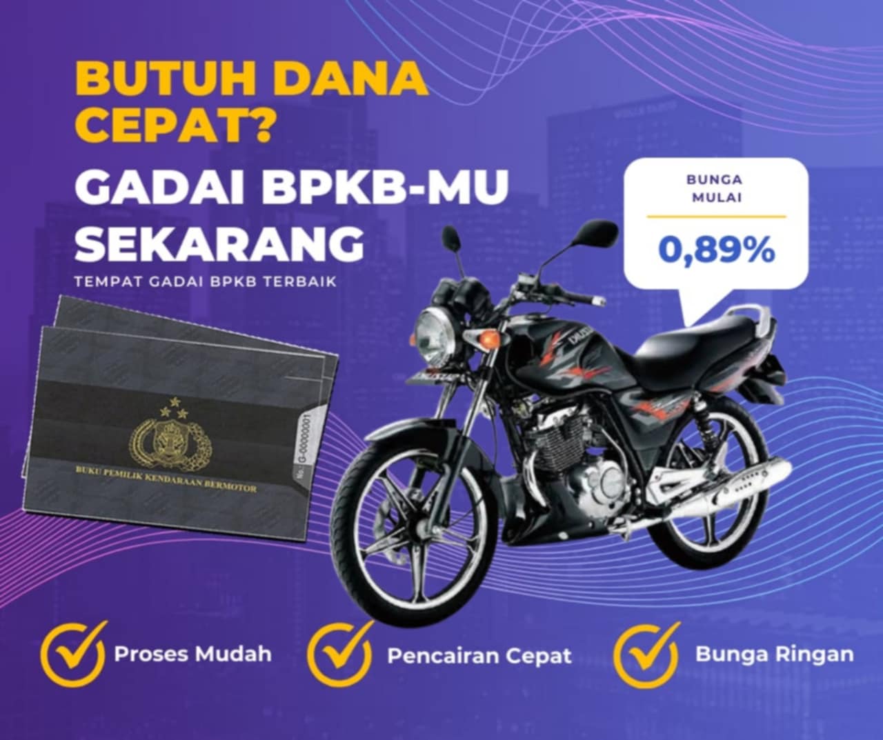 Pinjaman Dana Jaminan Bpkb Motor Suzuki New Thunder En 125 Dapat Pinjaman Berapa? Seperti Ini Simulasinya