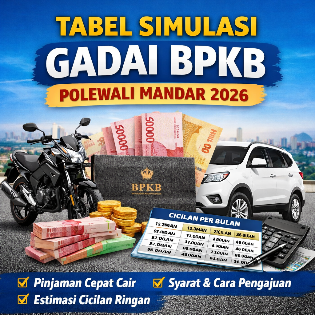 Simulasi Pinjaman Jaminan BPKB Polewali Mandar Terbaru 2026