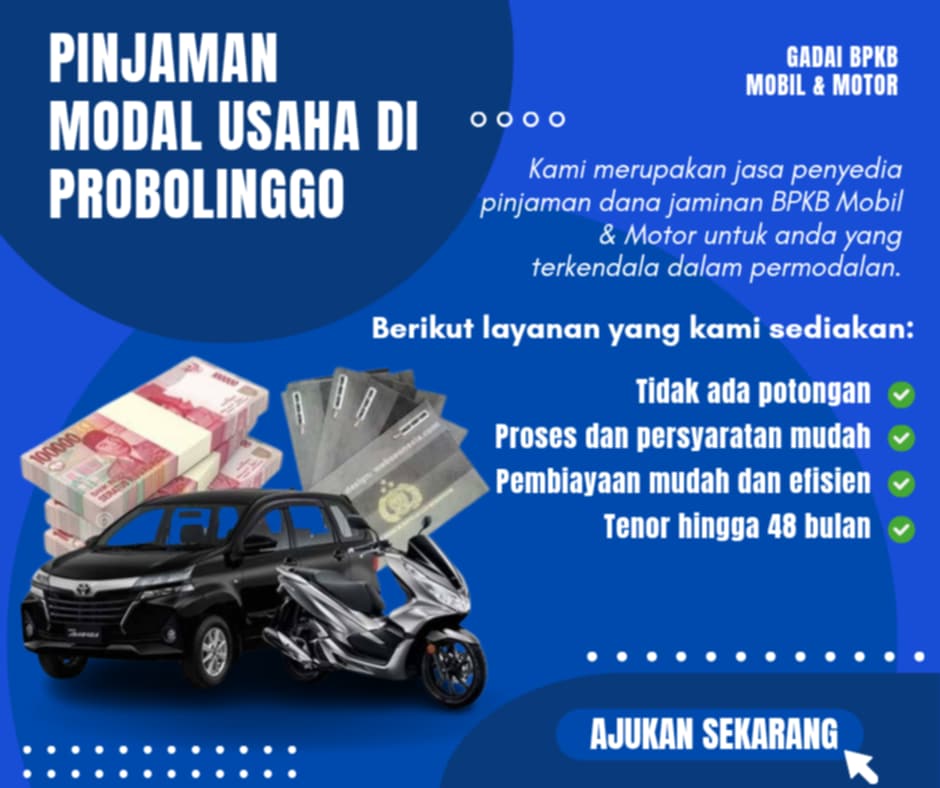 Pusat Pinjaman Dana Jaminan Bpkb Di Probolinggo