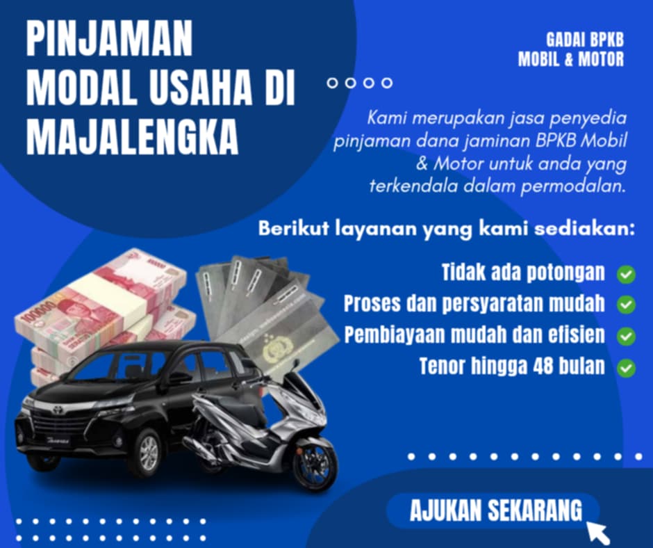 Pusat Pinjaman Dana Jaminan Bpkb Di Majalengka