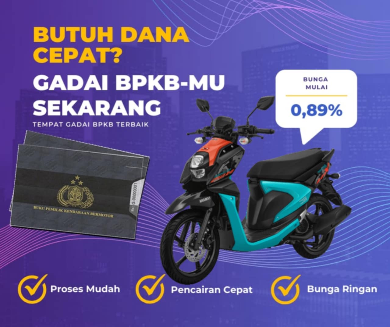 Pinjaman Dana Jaminan Bpkb Motor Yamaha Xride 125 Dapat Pinjaman Berapa? Seperti Ini Simulasinya