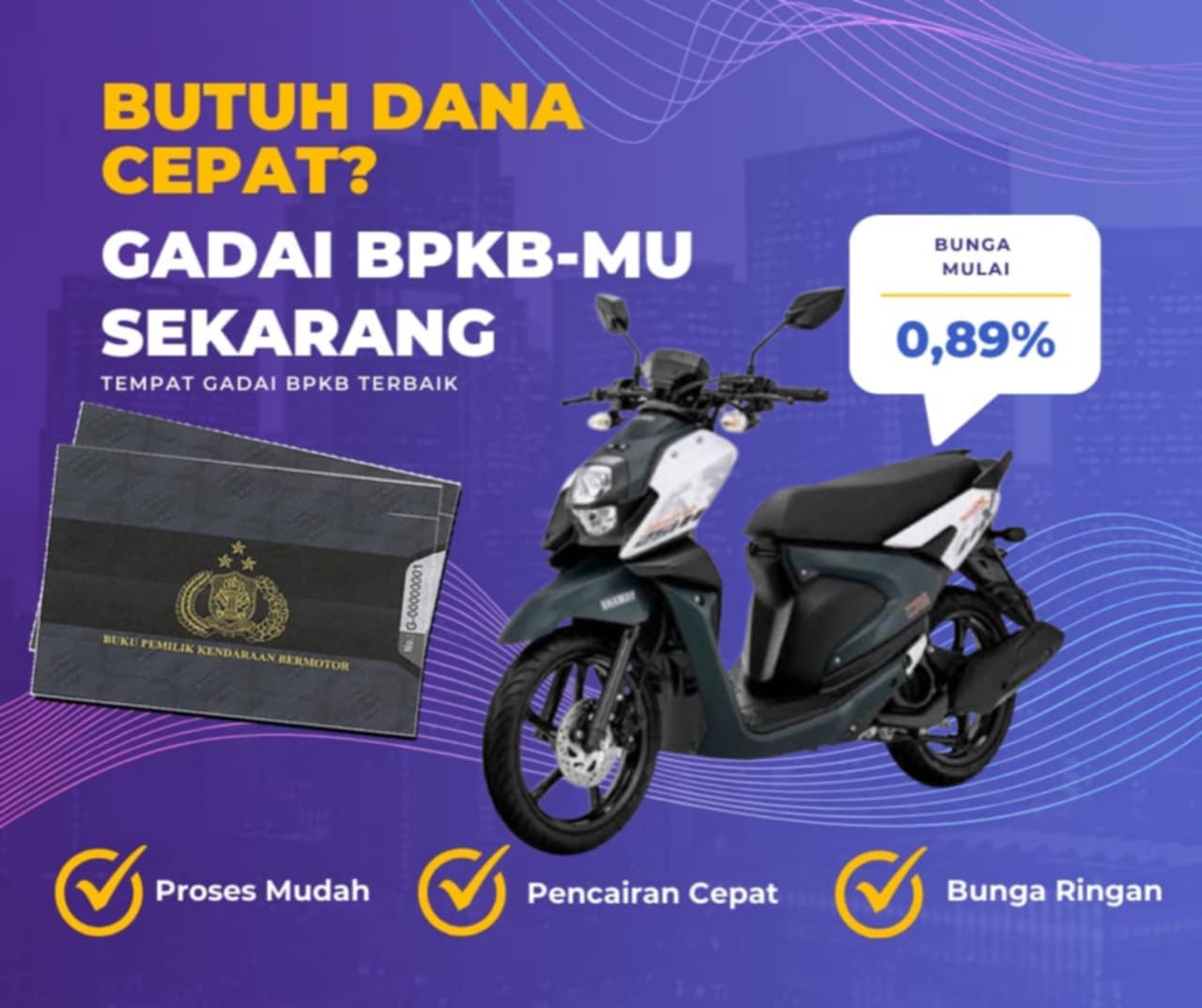 Pinjaman Dana Jaminan Bpkb Motor Yamaha Xride Adventure Dapat Pinjaman Berapa? Seperti Ini Simulasinya