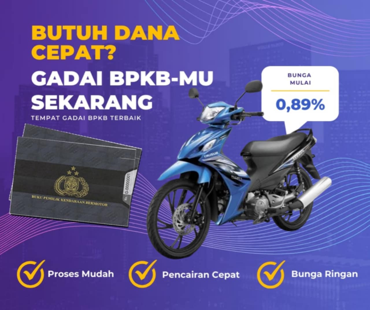 Pinjaman Dana Jaminan Bpkb Motor Suzuki Shogun Axelo Lbp Dapat Pinjaman Berapa? Seperti Ini Simulasinya