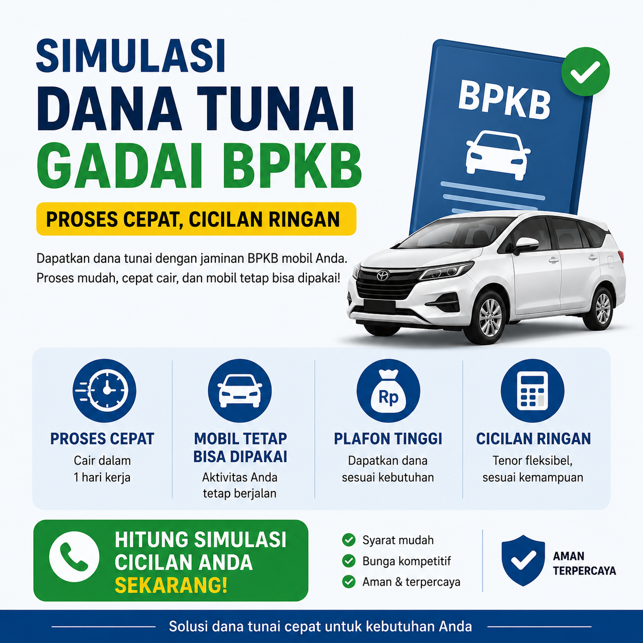 Pinjaman Dana Jaminan BPKB Mobil dan Motor: Simulasi Pengajuan Praktis