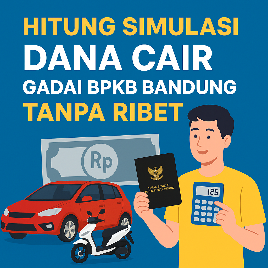 Simulasi Online Pinjaman Dana Jaminan BPKB Bandung Estimasi Pencairan Dana