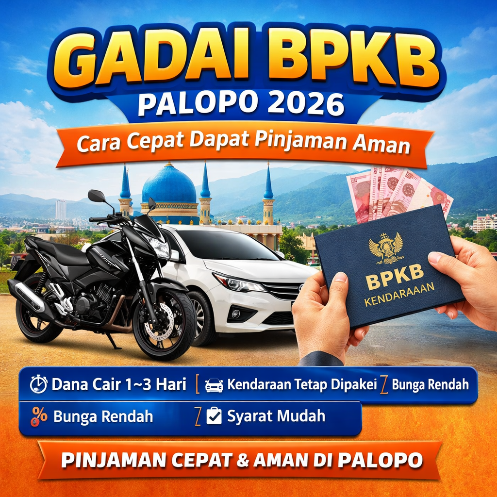 Pinjaman Dana Jaminan BPKB Palopo Mobil & Motor Cair Maksimal