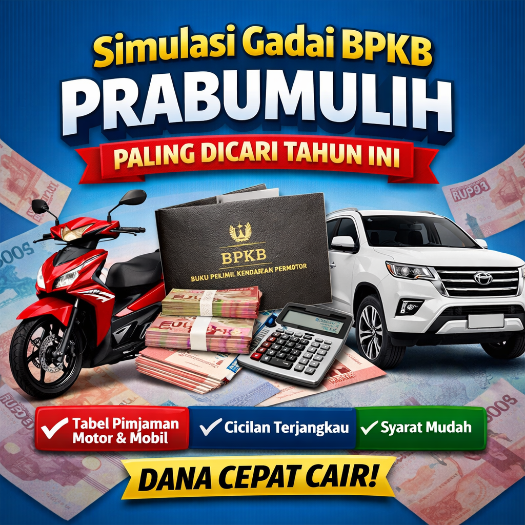 Simulasi Pinjaman Dana Jaminan BPKB Prabumulih Terpercaya