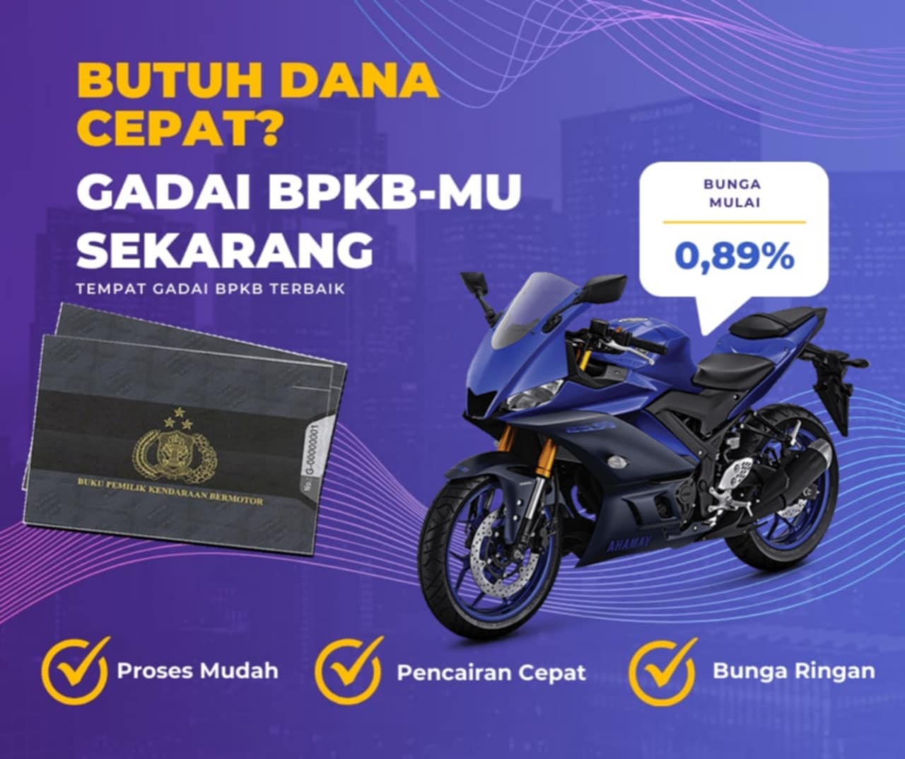 Pinjaman Dana jaminan Bpkb Motor Yamaha YZF R25 Dapat Pinjaman Berapa? Seperti Ini Simulasinya