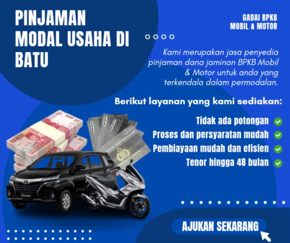 Pusat Pinjaman Dana Jaminan Bpkb Di Batu