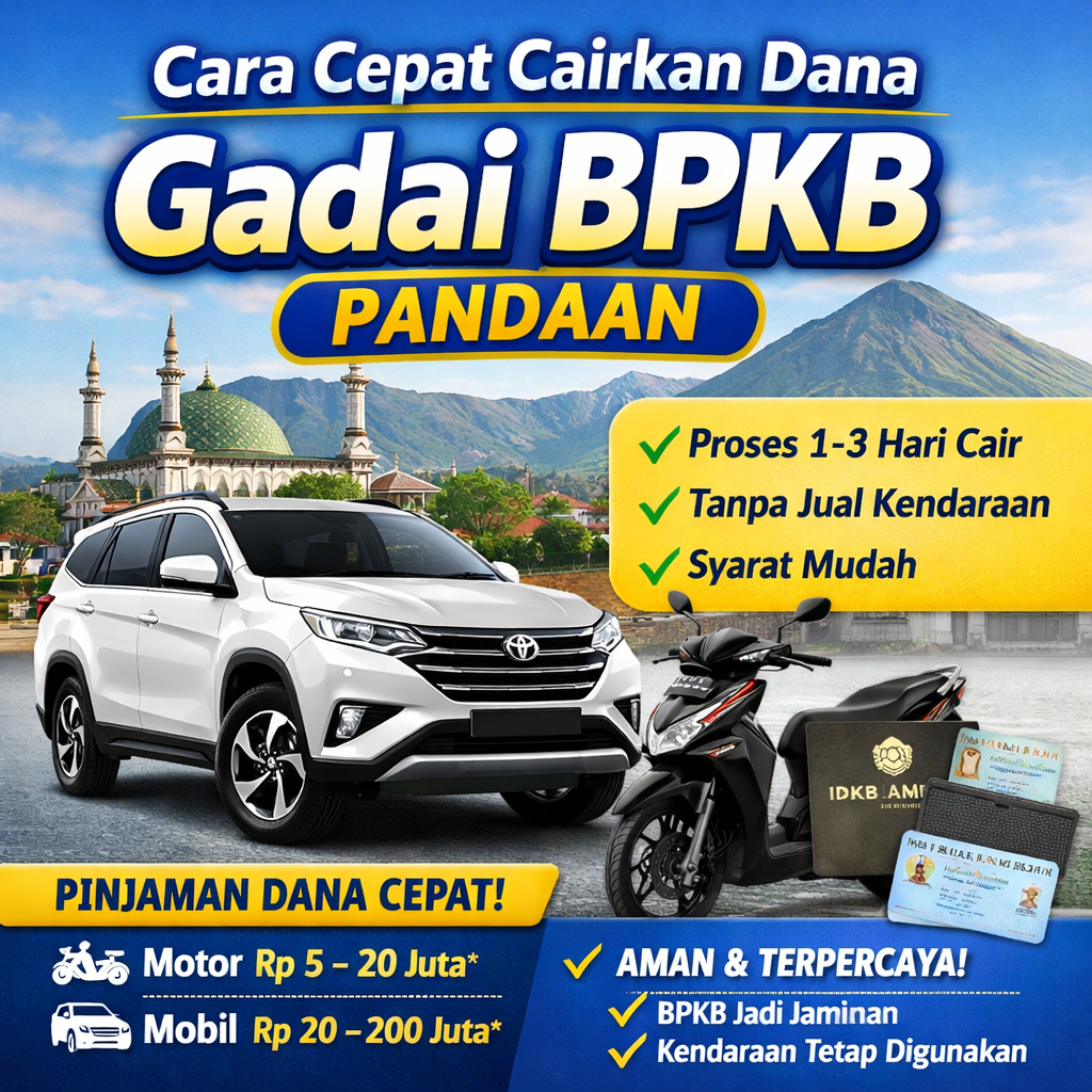 Pinjaman Dana Jaminan BPKB Pandaan Cicilan Ringan Mulai Ratusan Ribu