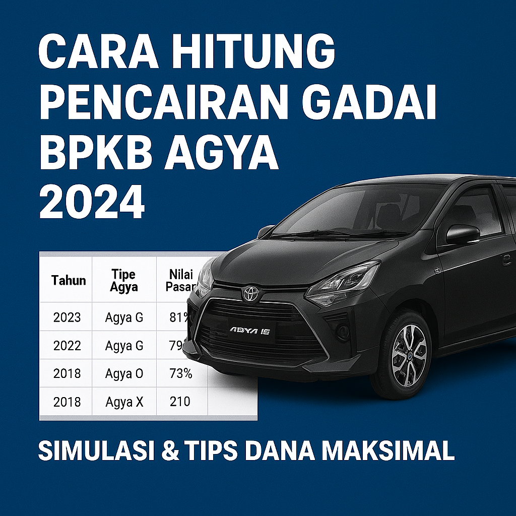 Hitung Pencairan Pinjaman Dana Jaminan BPKB Agya Cepat Tanpa Ribet