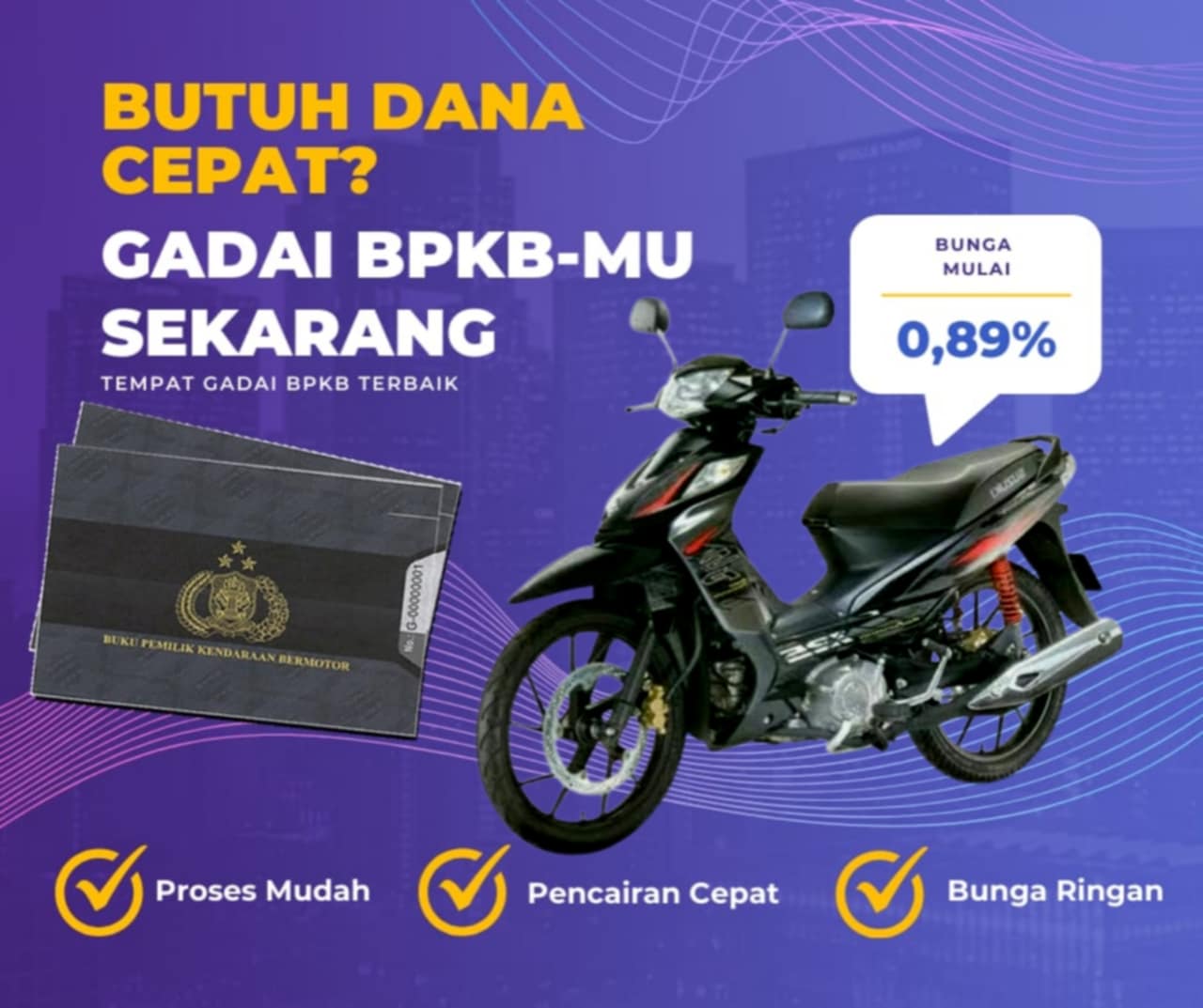 Pinjaman Dana Jaminan Bpkb Motor Suzuki Newshogun 125 Ddnr Dapat Pinjaman Berapa? Seperti Ini Simulasinya