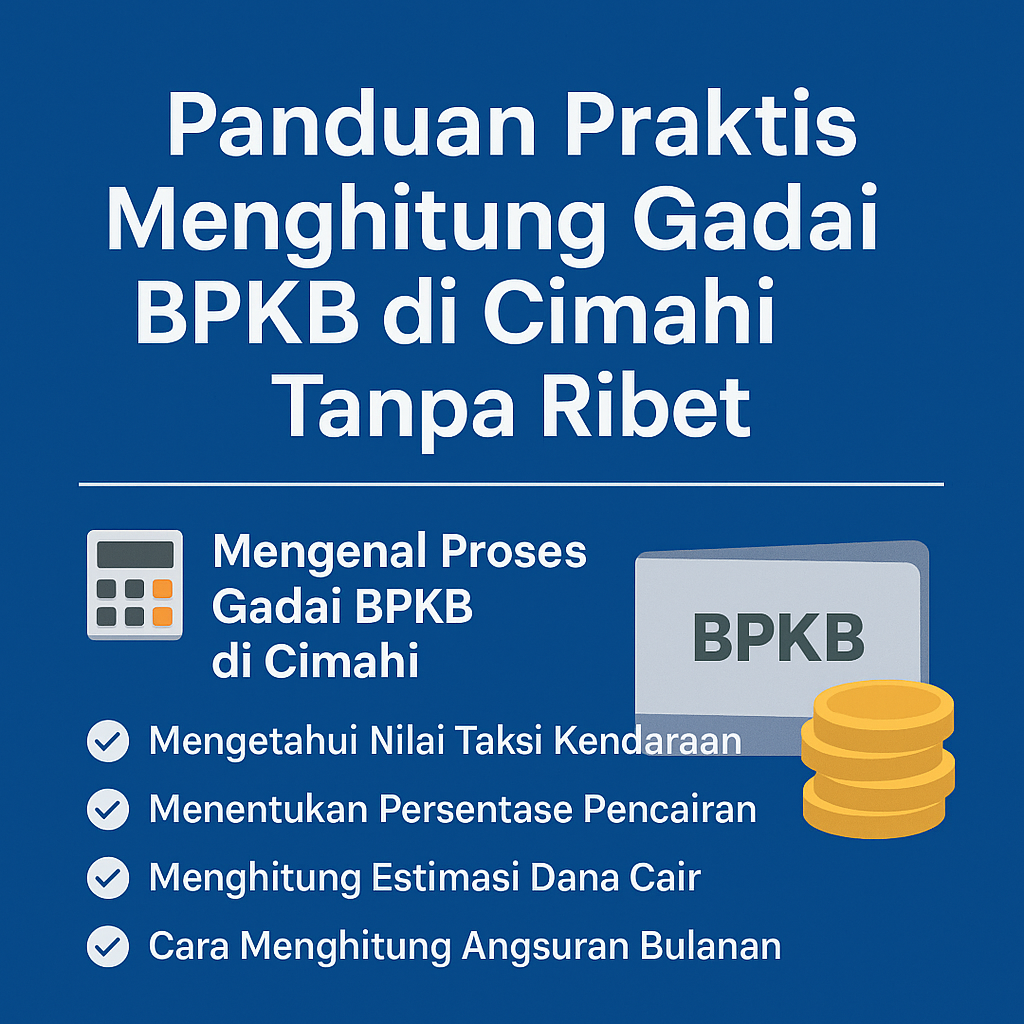 Mudah Hitung Pinjaman Dana Jaminan BPKB Mobil dan Motor di Cimahi dalam 1 Menit