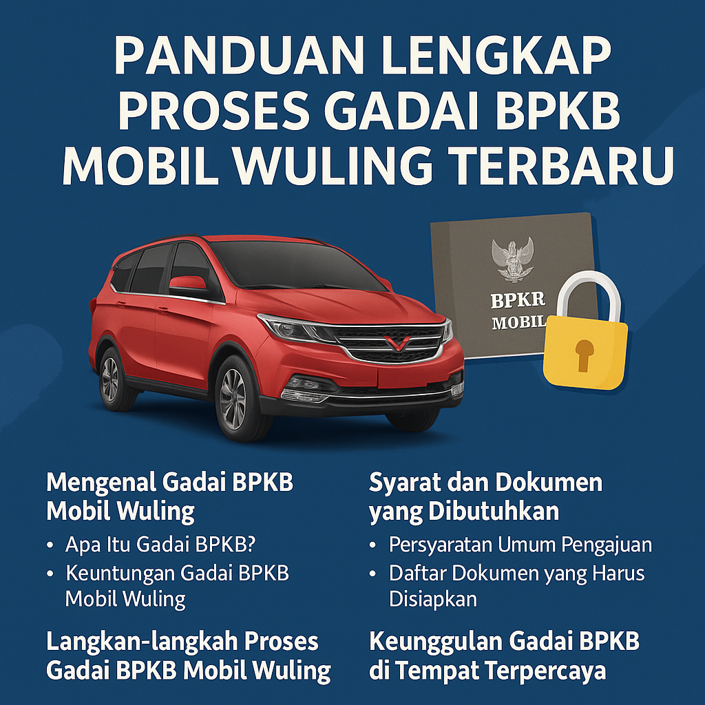 Pinjaman Dana Jaminan BPKB Mobil Wuling Sekarang Jadi Makin Gampang
