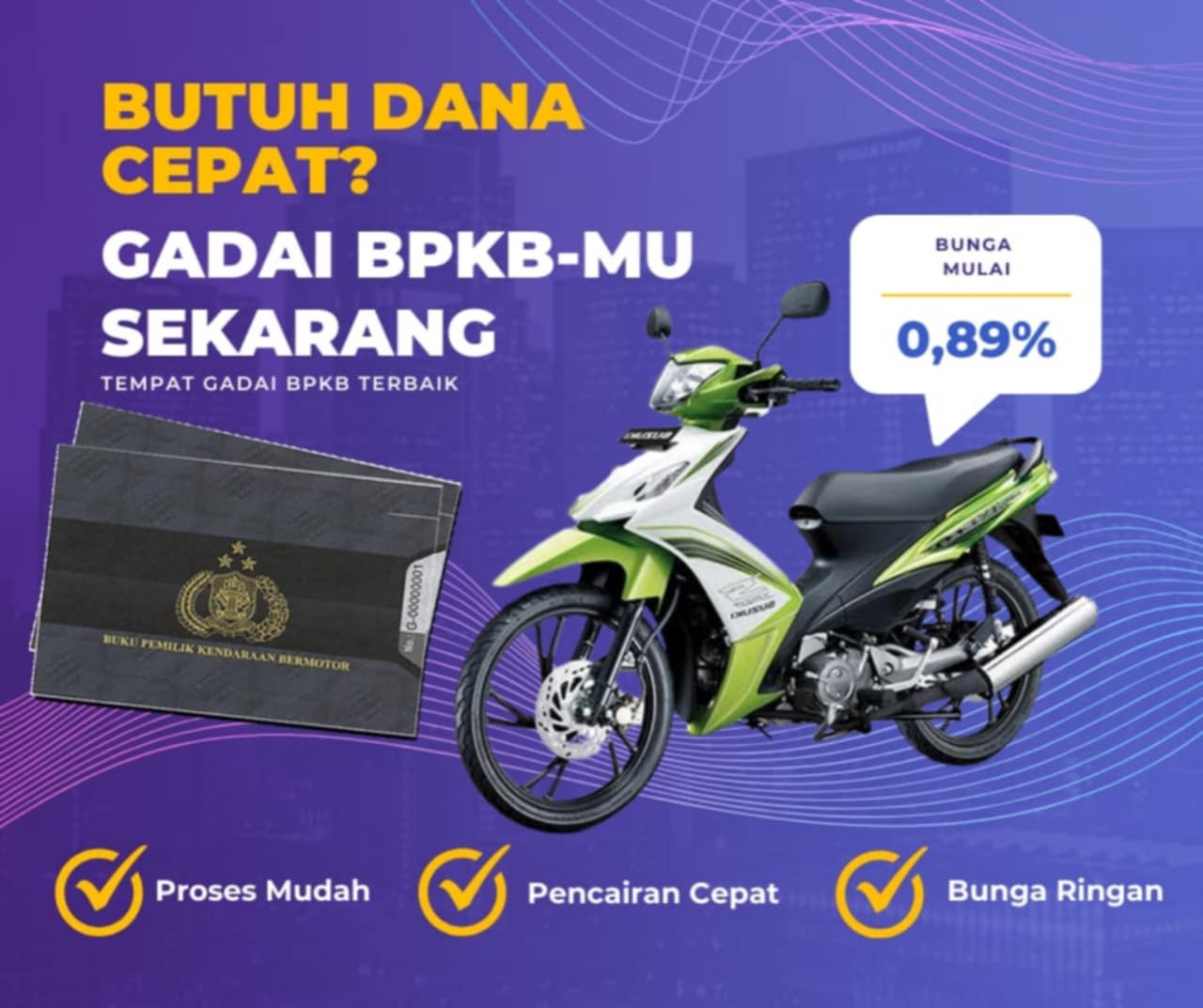 Pinjaman Dana Jaminan Bpkb Motor Suzuki Shogunaxelo 125 S Dapat Pinjaman Berapa? Seperti Ini Simulasinya