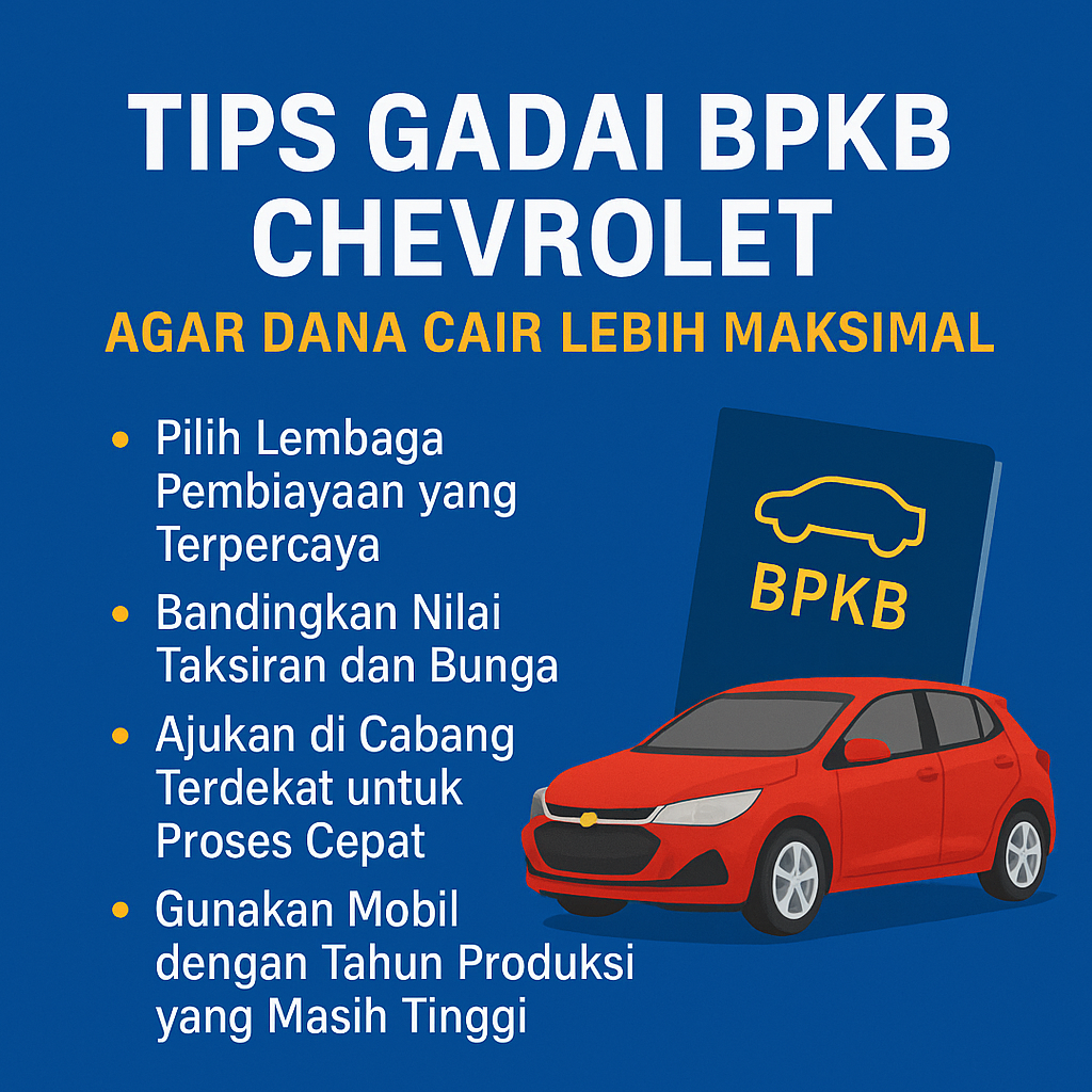 Proses Pinjaman Dana Jaminan BPKB Mobil Chevrolet Tanpa Ribet