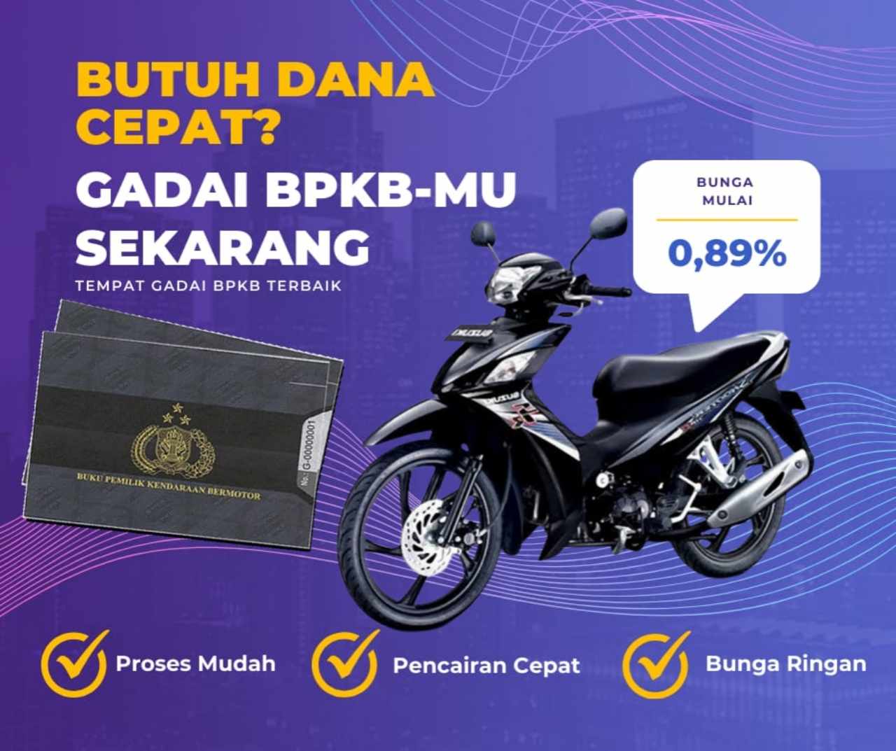 Pinjaman Dana Jaminan Bpkb Motor Suzuki Shooter Fi Dapat Pinjaman Berapa? Seperti Ini Simulasinya