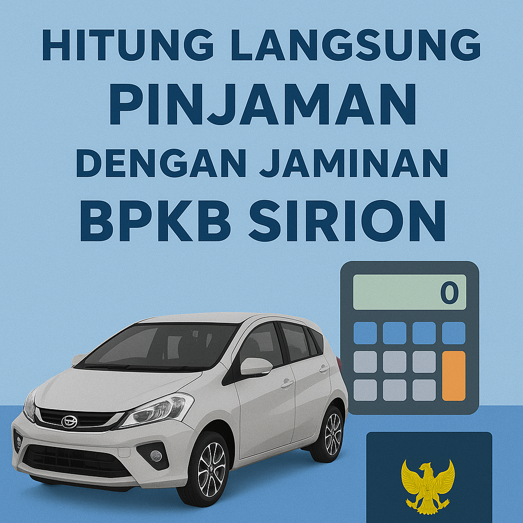 Cara Praktis Hitung Pencairan Pinjaman Dana Jaminan BPKB Sirion