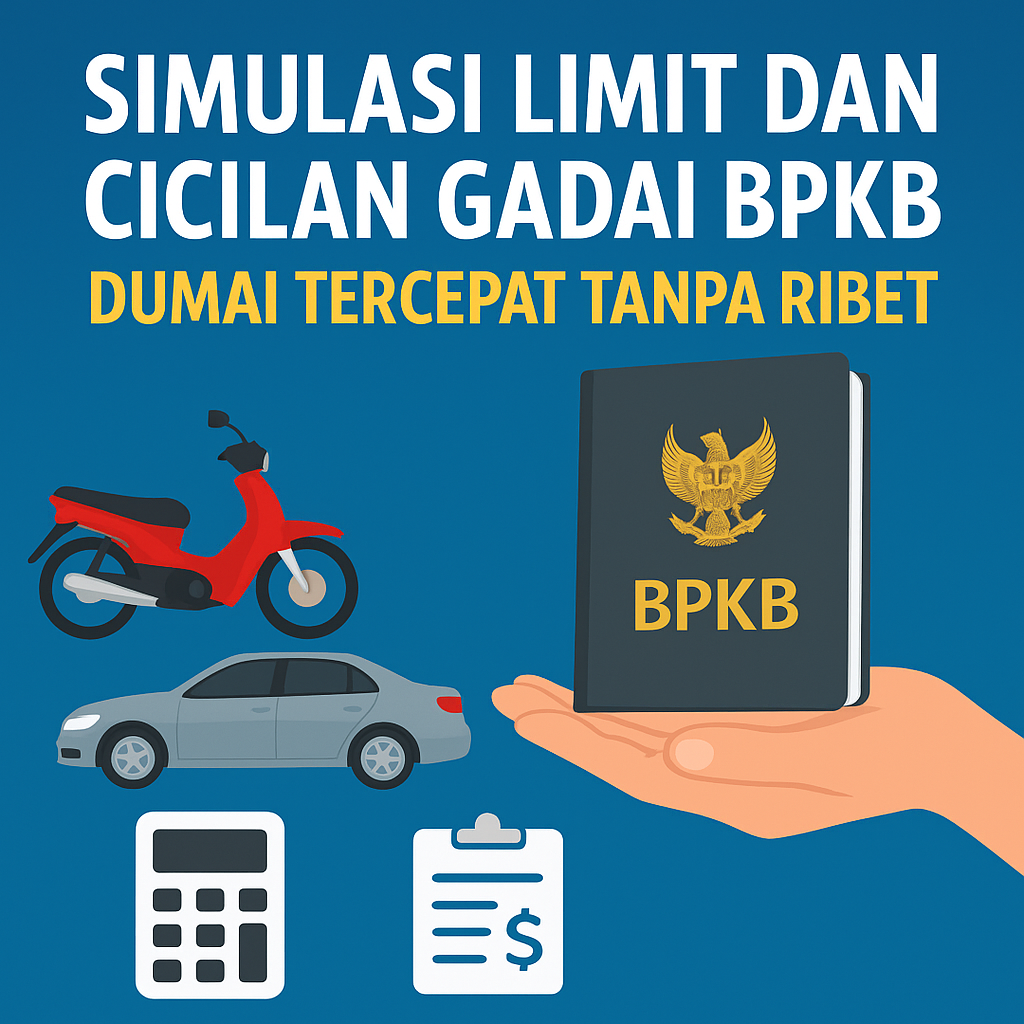 Hitung Dana Cair Lewat Simulasi Pinjaman Dana Jaminan BPKB Dumai Cepat & Anti Ribet