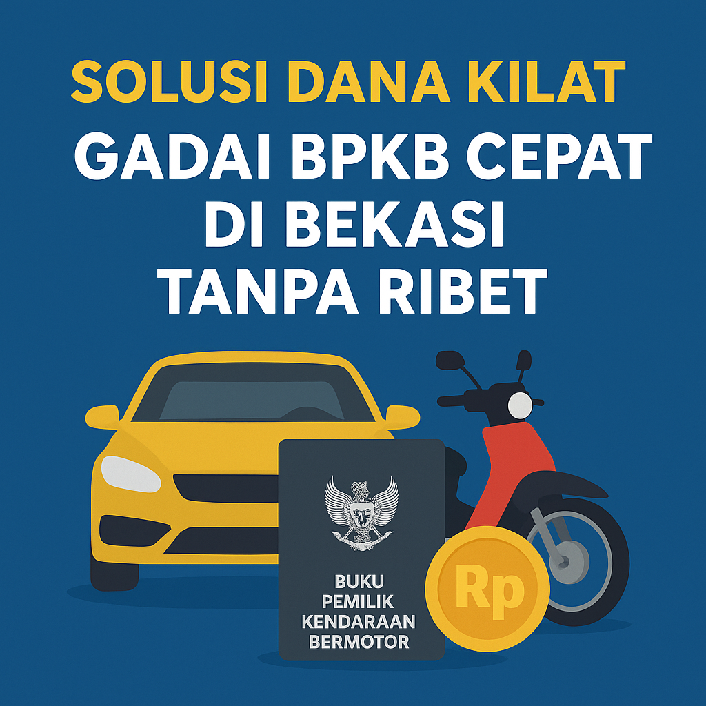 Langsung Cair Pinjaman Dana Jaminan BPKB Mobil di Bekasi Proses Super Cepat