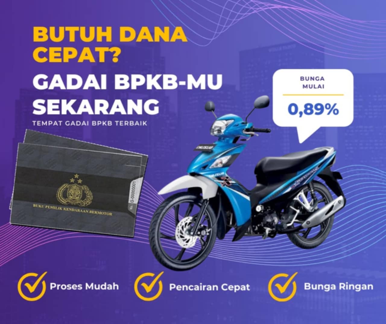 Pinjaman Dana Jaminan Bpkb Motor Suzuki Shooter Fi Rsw Dapat Pinjaman Berapa? Seperti Ini Simulasinya