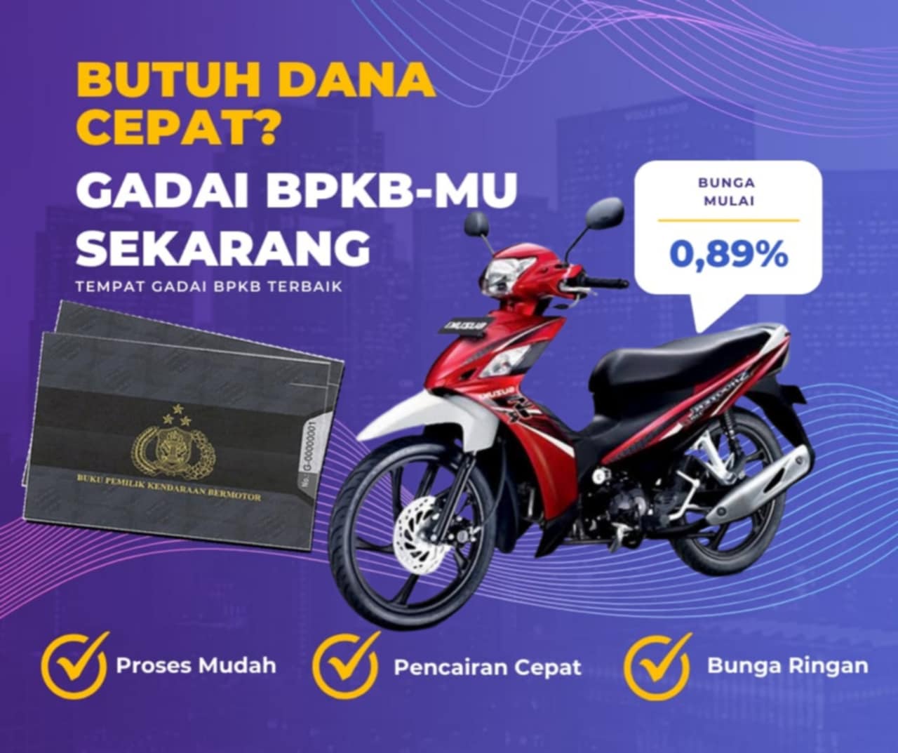 Pinjaman Dana Jaminan Bpkb Motor Suzuki Shooter Fi Srcw Dapat Pinjaman Berapa? Seperti Ini Simulasinya