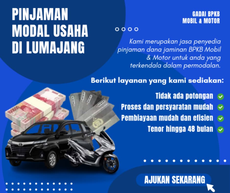 Pusat Pinjaman Dana Jaminan BPKB Di Lumajang