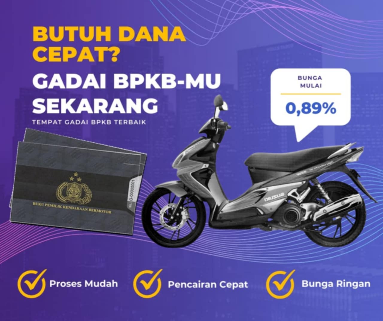 Pinjaman Dana Jaminan Bpkb Motor Suzuki Skywave 125 Dapat Pinjaman Berapa? Seperti Ini Simulasinya