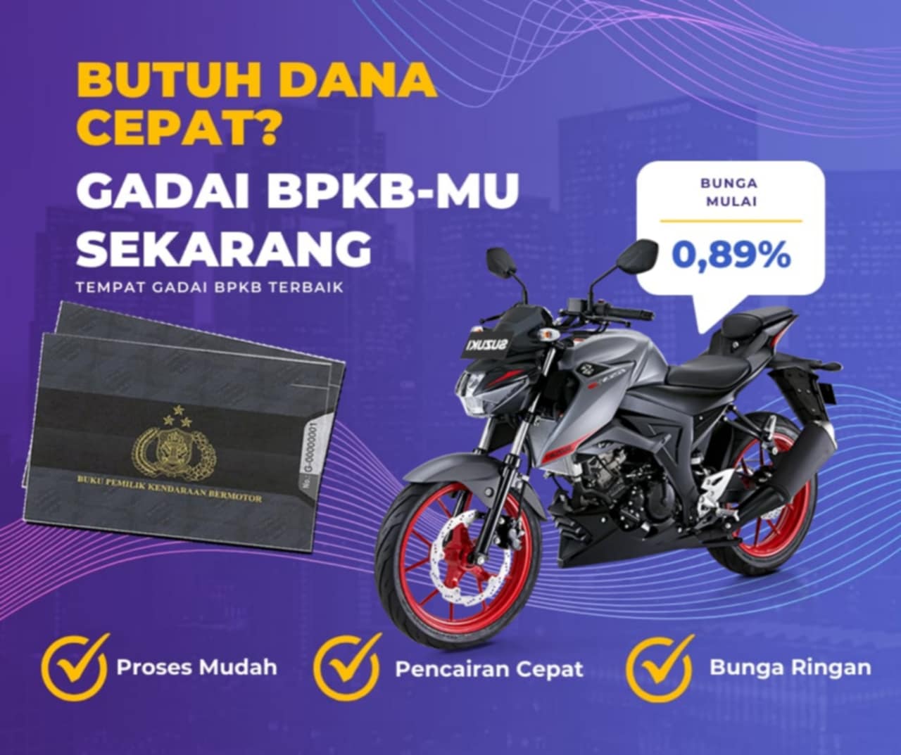 Pinjaman Dana Jaminan Bpkb Motor Suzuki Gsx S150 Dapat Pinjaman Berapa? Seperti Ini Simulasinya