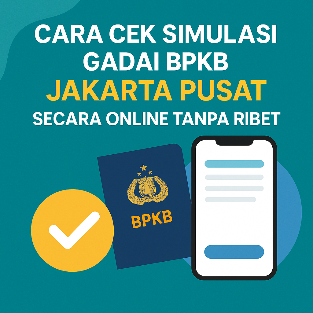 Simulasi Pinjaman Dana Jaminan BPKB untuk Warga Jakarta Pusat Limit Tinggi & Pencairan Cepat