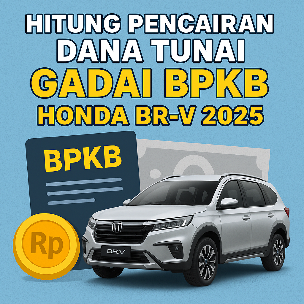 Tabel Simulasi Pencairan Pinjaman Dana Jaminan BPKB Honda BR-V