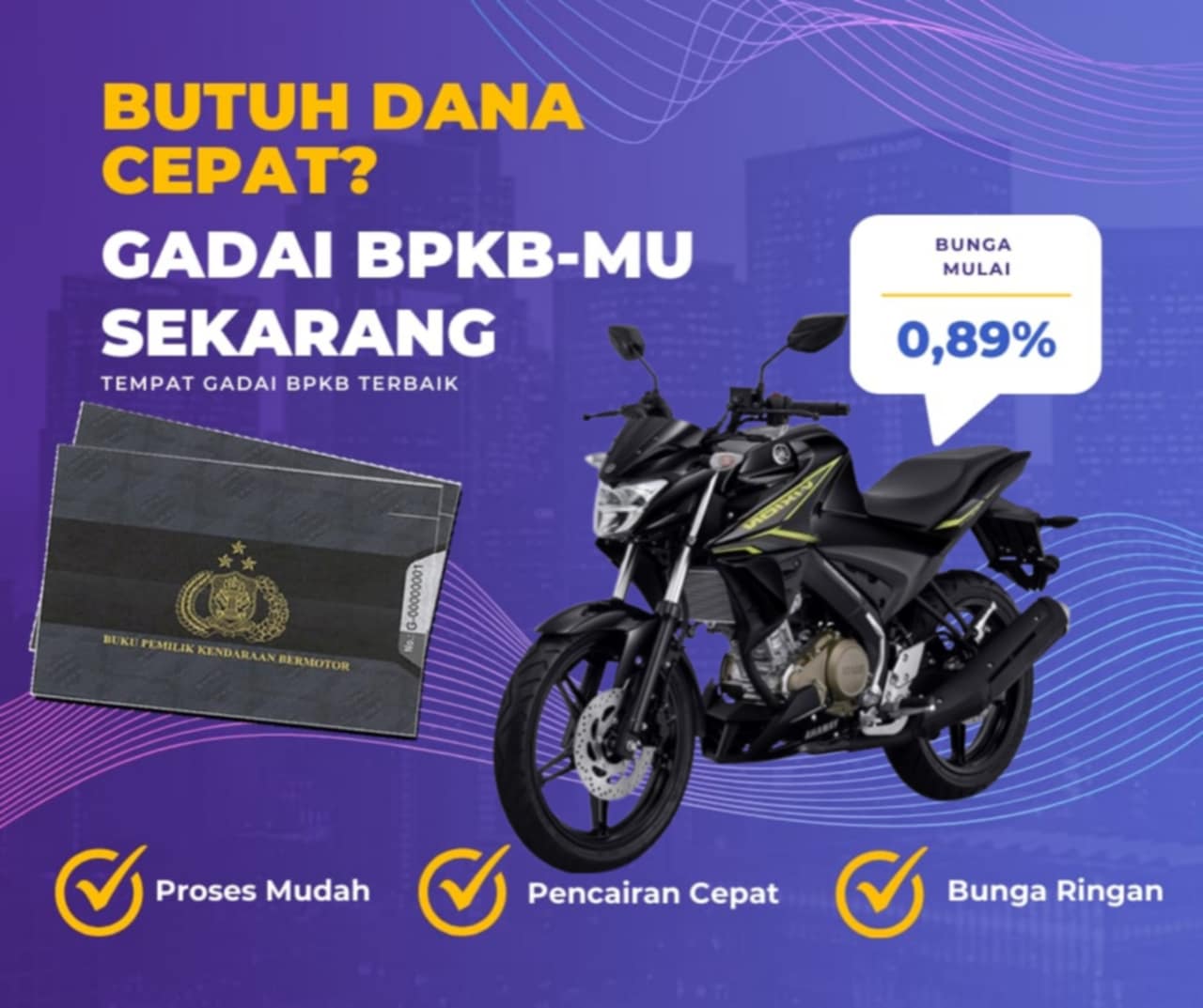Pinjaman Dana Jaminan Bpkb Motor Yamaha Newvixion SE Dapat Pinjaman Berapa? Seperti Ini Simulasinya