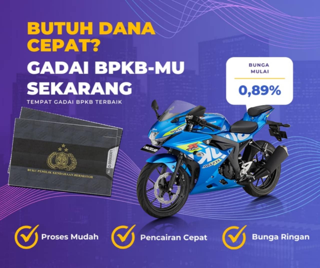 Pinjaman Dana Jaminan Bpkb Motor Suzuki Gsx R150 Dapat Pinjaman Berapa? Seperti Ini Simulasinya