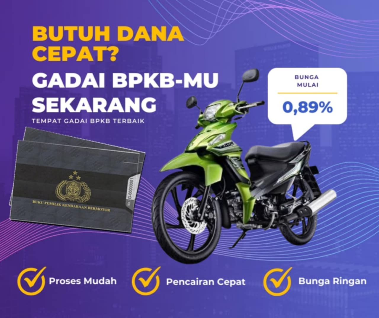 Pinjaman Dana Jaminan Bpkb Motor Suzuki Smashtitan 110 Sw Dapat Pinjaman Berapa? Seperti Ini Simulasinya