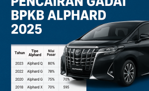 Perhitungan Dana Pinjaman Jaminan BPKB Alphard Terbaru
